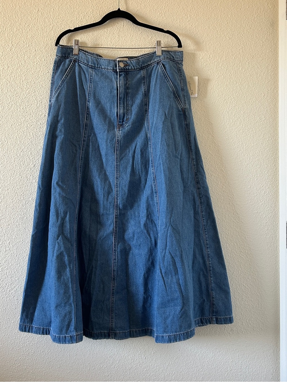 Universal Thread A-line Western Maxi Denim Skirt NWT Women’s 16 Blue